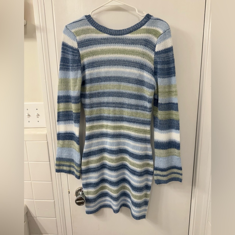 Open Back Sweater Dress